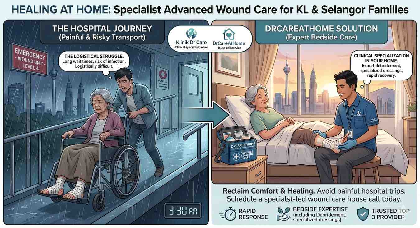 Healing at Home: Expert Management for Bedsores and Diabetic Ulcers in the Klang Valley